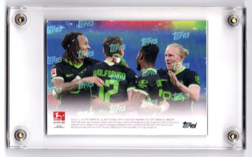 VFL WOLFSBURG 2021 TOPPS NOW SOCCER 194 BUNDESLIGA VERY LOW PRINT RUN = 101 - Picture 5 of 5
