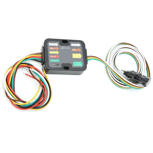 Trailer Wiring Converter Powered 3-2 Wire Trailer Tail Light Converter with 60in - Zdjęcie 5 z 12