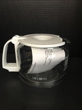 Mr Coffee 10-12 White Replacement Decanter Carafe PD12E Cups Glass New