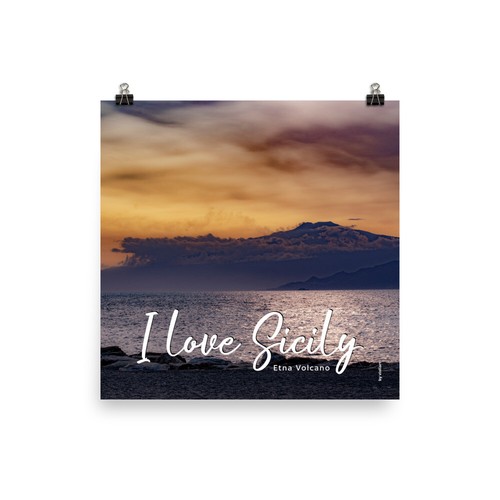 Poster Monte Etna - I love SICILIA - Edizione Limitata by violiart - Foto 9 di 12