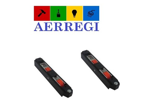 CARRELLI PER SCORREVOLI REGISTRABILI A 2 RUOTE PER ANTE DI ALLUMINIO - Bild 1 von 3
