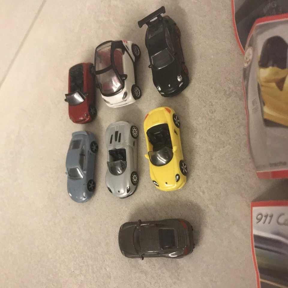 Lotto 7 Auto Kinder Sorpresa. Smart For Two, Mini Cooper, Porsche Carrera Ecc.. - Immagine 3 di 4