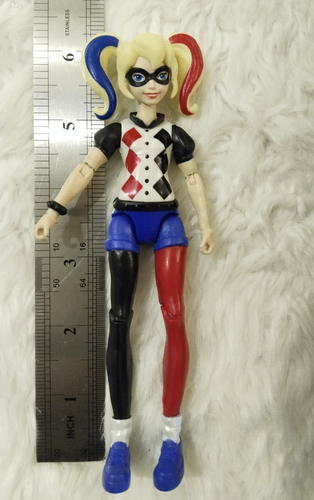 DC Super Hero Girls 6" 2015 Toy Harley Quinn Action Figure Doll Mattel No Wepon - Picture 4 of 9
