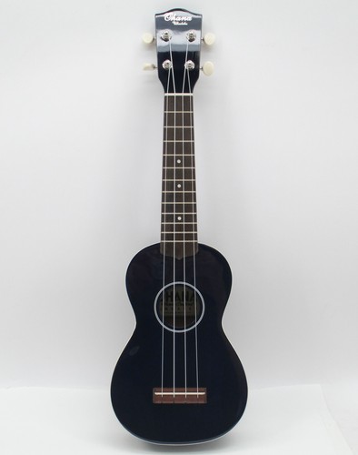 Ohana SK-15BL Soprano Uke Mahogany Top Back & Sides Gloss Dark Blue Ukulele - Picture 1 of 7