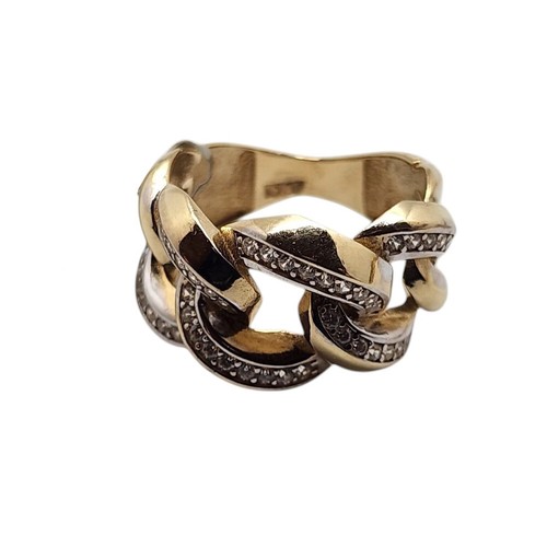 10K Yellow Gold Fashion Ring Size 7.5 - Picture 2 of 4