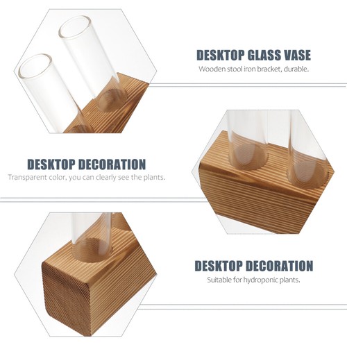 Creative Multi-use Exquisite Premium Clear Glass Vase Propagation Station Home - Picture 7 of 12
