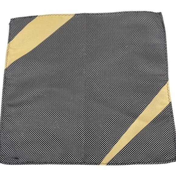 Men’s Suit Pocket Square 100% Silk Black and Tan. - Image 2 of 4