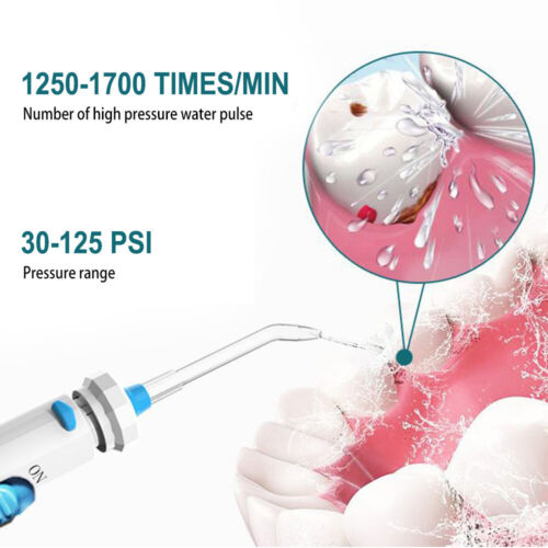 Cordless Water Flosser Dental Electric Oral Irrigator Teeth Cleaner 7 Jet Tips - Picture 8 of 12