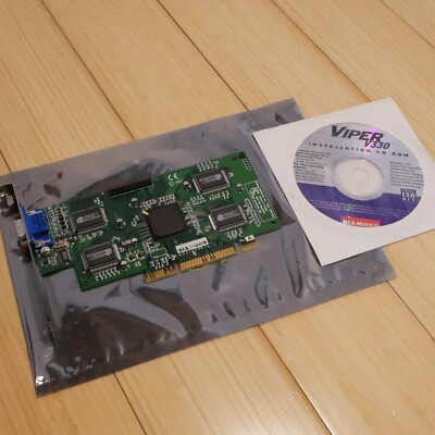 Diamond Viper V330 nVidia RIVA 128 4MB AGP NLX Video Card Driver CD - Tested 07