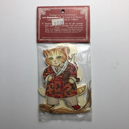 Merrimack Vintage 1985 Kitty Cucumber JB Buster 12 Gift Tags Set (6 Designs) New