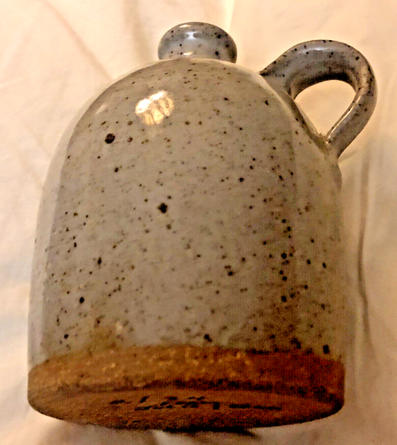 Vintage Sedgwick Maine Pottery Salt Glaze Stoneware Crock Jar BLUEBERRY Me Art - Picture 6 of 9