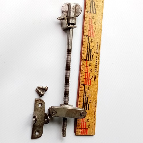 Duplex Snare Drum Strainer Hoop-Mount 5.25"Rod Nickel Vintage 20s Early American - Picture 4 of 4