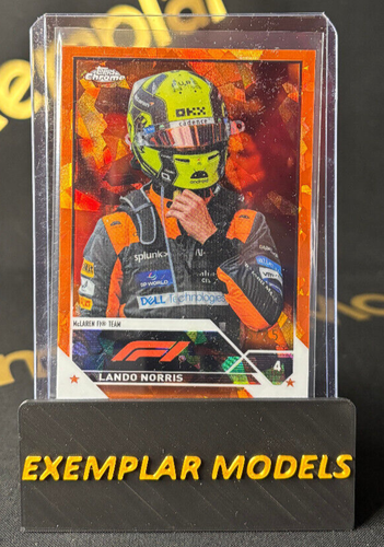 2023 Topps Chrome Sapphire F1 Formula 1 Lando Norris Orange Color Match /25 #26