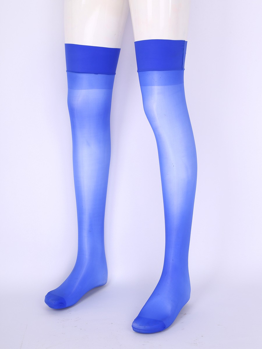 Royal blue thigh high cheap stockings