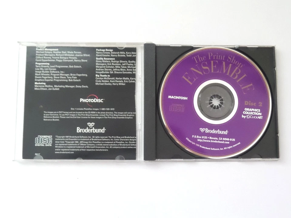 The Print Shop Ensemble Graphics Collection Disc 2 (Mac, 1997)Ships in 12 hrs!!! - Image 2 of 2