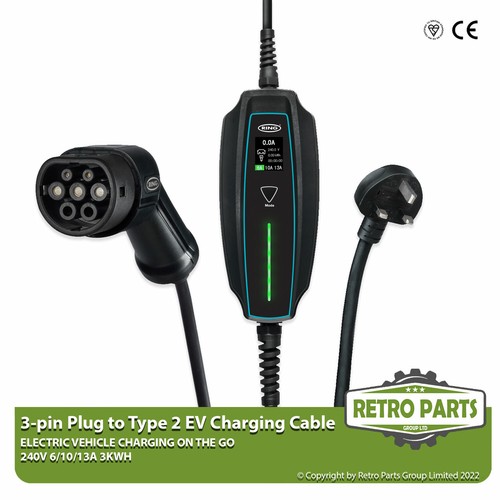 Ev Cargador para Ford MUSTANG Mach E 2021- Eléctrico Tipo 2A Ru Enchufe - Photo 1/12