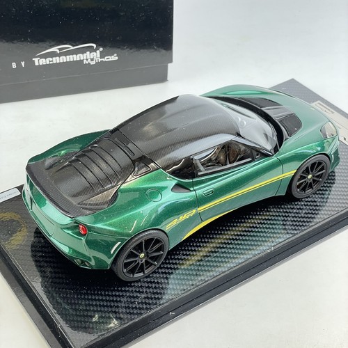 Vintage Boxed Tecnomodel Mythos TM18-111C Lotus Evora 410 Metallic Green 2017 - Picture 7 of 15