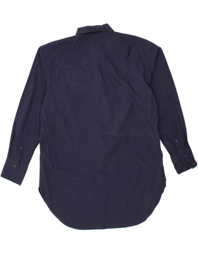 CREW CLOTHING Womens Boyfriend Shirt Dress UK 10 Small Navy Blue Cotton BP01 - Picture 2 of 3