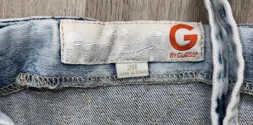 G By Guess Women’s Denim Light Wash Jean Romper Size 28 - Picture 5 of 7