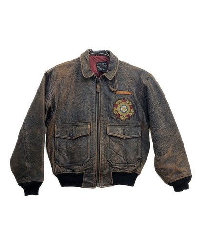 Avirex 7823 Fliegerjacke Leder Braun Herren M - Bild 1 von 9