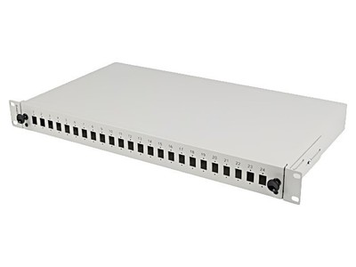 FOP1-24SS-LDS Fiber optic patch panel gray Number of ports: 24 Rack 19''...