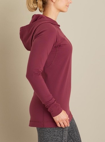 duluth trading maglione donna caldo NoGA felpa con cappuccio bordeaux piccolo oversize - Foto 2 di 3