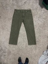 Levi’s 501 Men’s Jeans 40x32 Olive Green and Button Fly