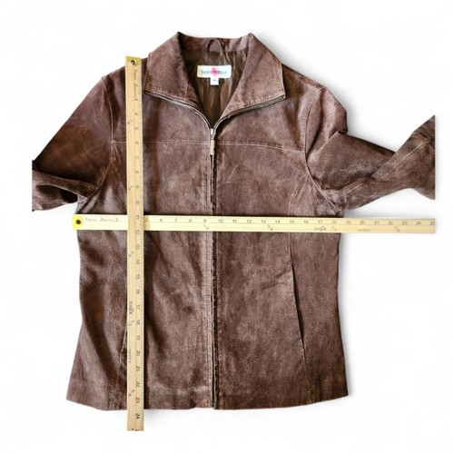 Braune Wildlederjacke Damen Boston Harbour M - Bild 5 von 7