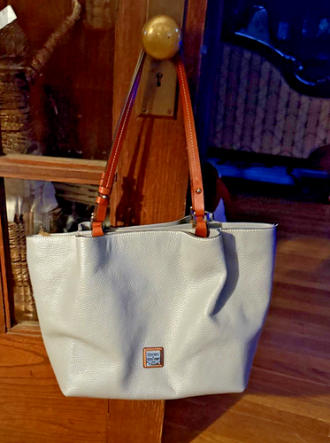 Dooney & Bourke Flynn Tasche/Geldbörse grau Kieselleder groß - Bild 9 von 10