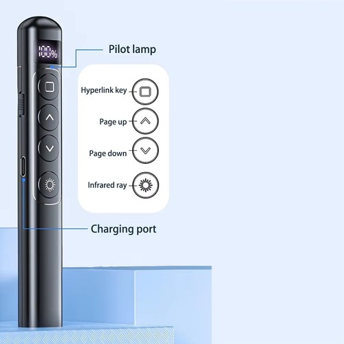 Penna Wireless da Scorrere, Penna di Input PPT, Puntatore USB Slide, Infra6487 - Foto 3 di 7