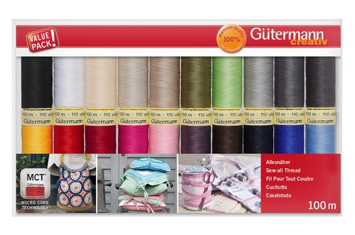 Gutermann Thread Set: Sew-all: 100M: Pack Of 20, Assorted - Picture 4 of 4