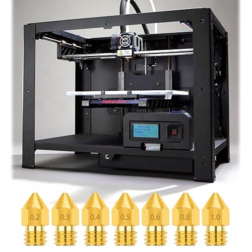 24pcs 0.2/0.3/0.4/0.5/0.6/0.8/1.0mm Messing MK8 3D Drucker Düsen Nozzle Extruder - 第 4/9 張圖片