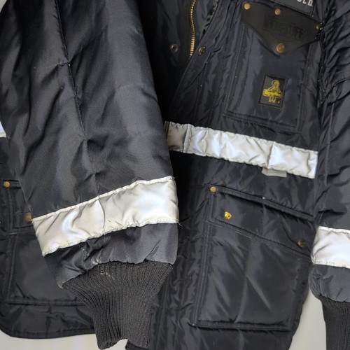 Refrigiwear Iron Tuff Siberian Jacket Mens XL Black Insulated Reflective - Picture 5 of 10