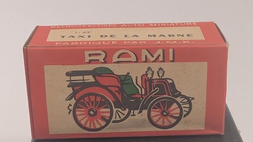 Vintage RAMI Taxi De La Marne Diecast Automobil Made In France mit OVP - Bild 17 von 21