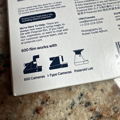 RARE Polaroid Reclaimed Blue - Cold Stored - 600 I-type EXPIRED Film - Picture 5 of 6