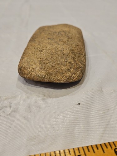 Indian Stone Axe Head / Grinding Stone 7x3 Prehistoric Native American - Picture 6 of 9