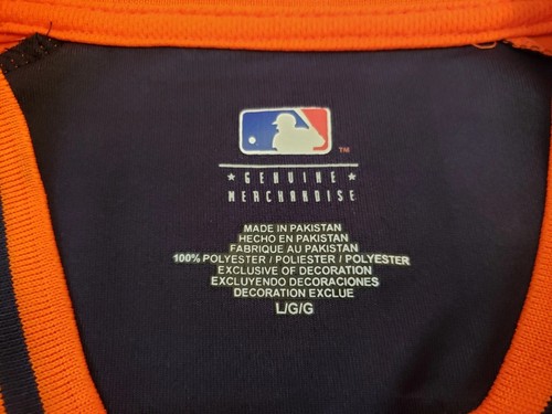 Mens L Prince Filder MLB Detroit Tigers Fielder #28 Embroidered Jersey EXCELLENT - Picture 8 of 13