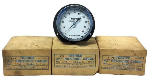 Trerice 600B 0-100 psi Air Pressure Gauge - Picture 2 of 4