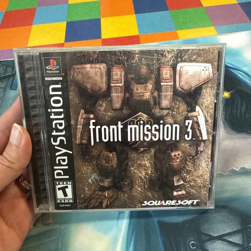 Front Mission 3 (Sony PlayStation 1 - PS1, 2000) Complete CIB Registration Card