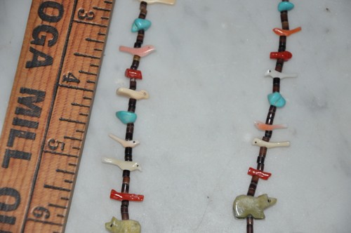 Vintage Zuni Tier Fetisch Halskette Indianer ?????? - Bild 3 von 6