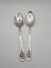 Wm Rogers Mfg. Co. AA IS Jubilee Flatware Silverware Large Spoons - 2 Total C2
