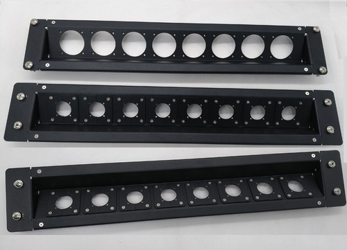 2U Front Panel for SMPTE Hybrid Cables 3K93C Connectors  FXW/EDW FMW/PUW FMW/PBW - Picture 1 of 24