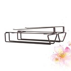  1pc Double-row Wine Glass Holder Iron Punch-free Galss Draining Rack