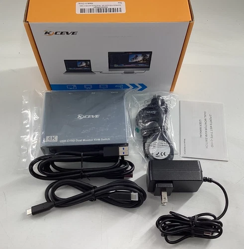 KCEVE Dual Monitor KVM Switch 