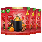 Air Wick Essential Mist Diffuser Mulled Wine Clementine & Spice Glows Mists x4