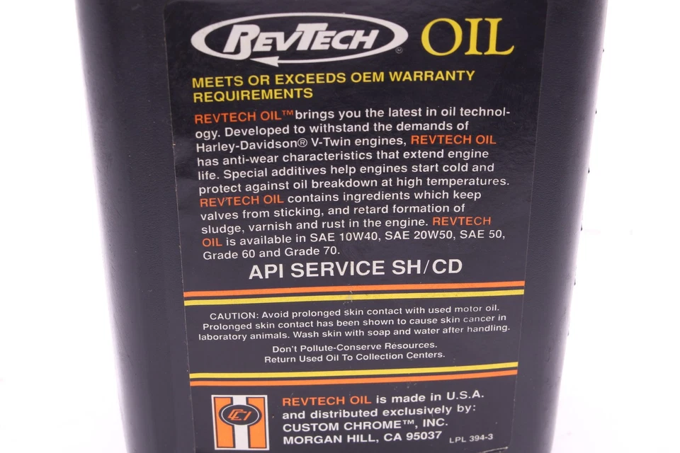 RevTech Grade 60 Motorcycle Oil 1 Qt 2688 - Image 4 of 4