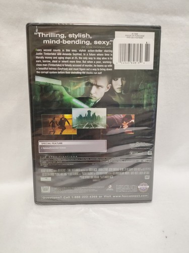 In Time DVD 2011 Justin Timberlake, Amanda Seyfried Brandneu Fabrikversiegelt! - Bild 3 von 4