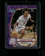 2024-25 Bowman U Chrome Basketball #49 Labaron Philon Purple Lava