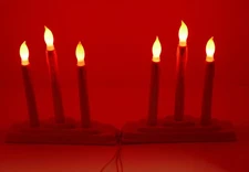 Noma Vintage Christmas 3 Lite Candolier Electric Light Candelabra