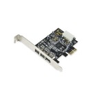 SY-PEX30016 3 Port IEEE 1394 Firewire 1394B & 1394A PCIe 1.1 x1 Karte TI XIO22...
